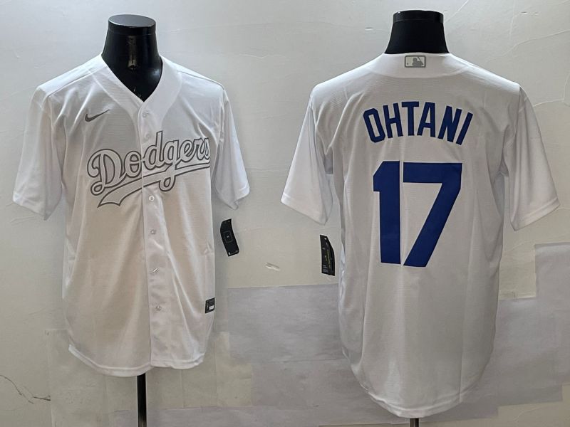 Men Los Angeles Dodgers #17 Ohtani White Fashion Edition Game 2025 Nike MLB Jersey style 8->los angeles dodgers->MLB Jersey